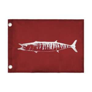 C&H, Flag, Wahoo, 18 in x 12 in / 45.7 cm x 30.4 cm