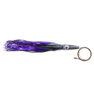 C&H, Wahoo Whacker Rigged & Ready, Black/Purple Skirt, 6 oz / 170 g 12.5 in / 31.75 cm, 8/0 7732 Mustad Hook, AFW Swivel, 275 lb / 124.7 kg AFW 49 Strand Cable, 6 ft / 1.8 m
