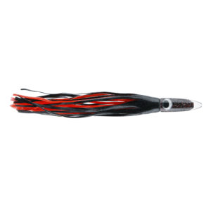 C&H, Wahoo Whacker XL, Black-Foil/Red Skirt, 11 oz / 311 g 16 in / 40.6 cm