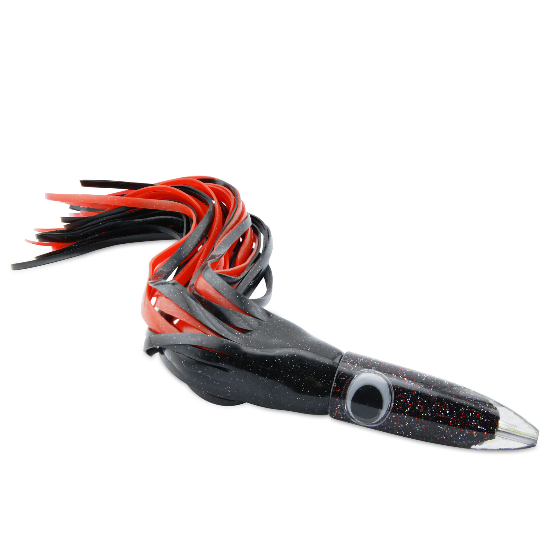 C&H, Wahoo Whacker XL, Black-Foil/Red Skirt, 11 oz / 311 g 16 in / 40.6 cm - Image 2