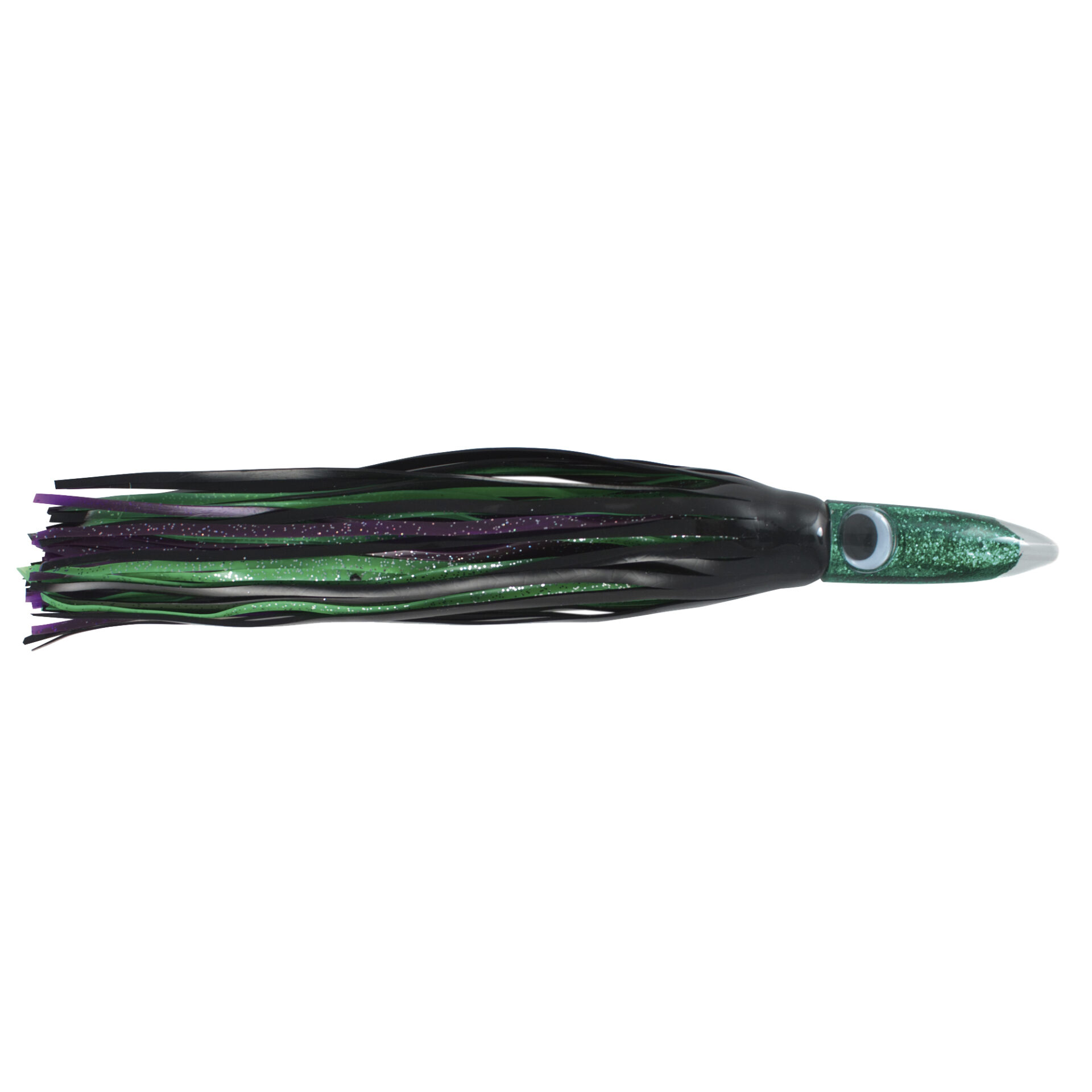 C&H, Wahoo Whacker XL, Black/Green-Purple Skirt, 11 oz / 311 g 16 in / 40.6 cm - Image 2