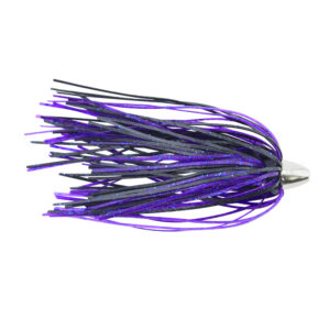 C&H, King Buster Lure, Black/Purple Skirt, 1/8 oz / 3.5 g Head, 2.5 in / 6.35 cm, 100 pc