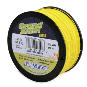 Grand Slam Braid - Fluorescent Yellow - 150 lb (68.2 kg), 300 yd (274 m)