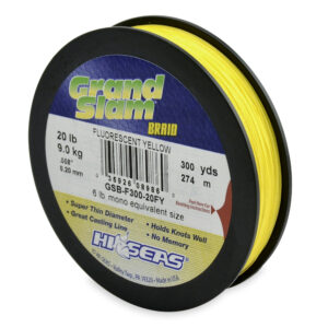 Grand Slam Braid - Fluorescent Yellow - 20 lb (9.1 kg), 300 yd (274 m)