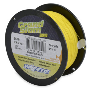 Grand Slam Braid - Fluorescent Yellow - 65 lb (29.4 kg), 300 yd (274 m)