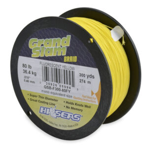 Grand Slam Braid - Fluorescent Yellow - 80 lb (36.2 kg), 300 yd (274 m)