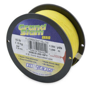 Grand Slam Braid - Fluorescent Yellow - 15 lb (6.8 kg), 1200 yd (1097 m)