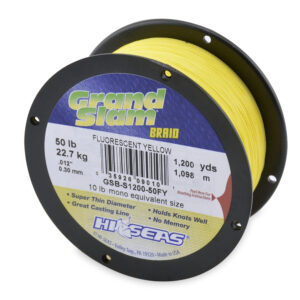 Grand Slam Braid - Fluorescent Yellow - 50 lb (22.6 kg), 1200 yd (1097 m)