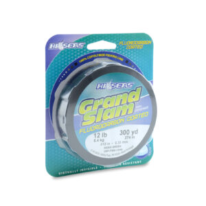 Grand Slam Fluorocarbon Coated Line, 12 lb / 5.4 kg test, .013 in / 0.33 mm dia, Moss Green, 300 yd / 274 m