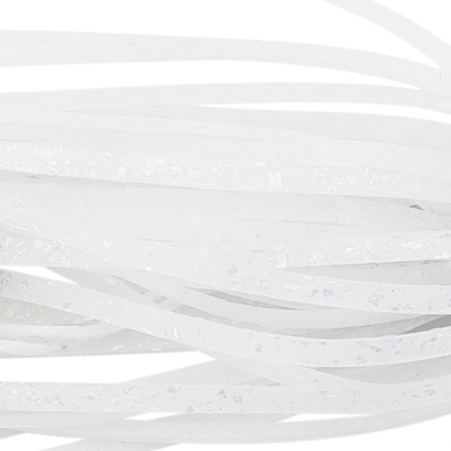 No Alibi, Alien Jig Inshore Series, Fluorescent White Skirt, 1/8 oz / 3.5 g White Head, 4/0 Hook, 3 pc - Image 3