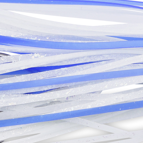 No Alibi, Alien Jig Offshore Series, Glow Blue/White Skirt, 6 oz / 170 g White/Blue Head, 7/0 Hooks (2) - Image 3