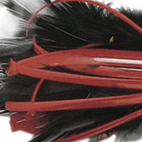 No Alibi, Dolphin Delight Rigged & Ready, Black/Red Skirt, 1/4 oz / 7.0 g Lead Head, 4.5 in / 11.4 cm, 7/0 Mustad Hook, AFW Swivel, 135 lb / 61 kg AFW Cable, 3 ft / 0.9 m - Image 3