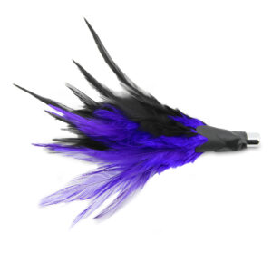 No Alibi, Trolling Feather Lure, Black/Purple Skirt, 1/8 oz / 3.54 g Head, 25 pc