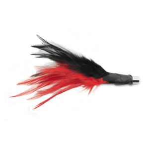 No Alibi, Trolling Feather Lure, Black/Red Skirt, 1/8 oz / 3.54 g Head, 25 pc