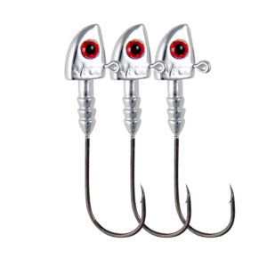 No Alibi, Alien Jig Head, Chrome Series, 3/8 oz / 10.6 g, 3/0 Hook, 3 pc