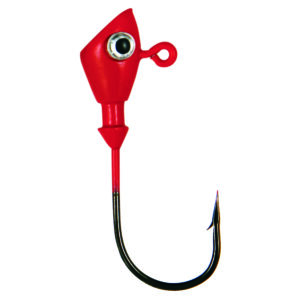 No Alibi, Alien Jig Head, Red, 1/8 oz / 3.54 g, 4/0 Hook, 4 pc