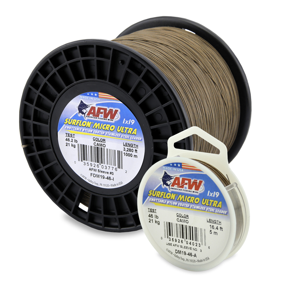 Surflon Micro Ultra Nylon Coated 1x19 Stainless Steel Leader Wire - Black