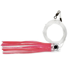 C&H, Lil Stubby Mono Bait Rig, Pink/White Skirt, 7/0 Mustad Hook, AFW Swivel, Bait Spring & Pin, 100 lb / 45.3 kg Grand Slam Mono Line, 6 ft / 1.8 m