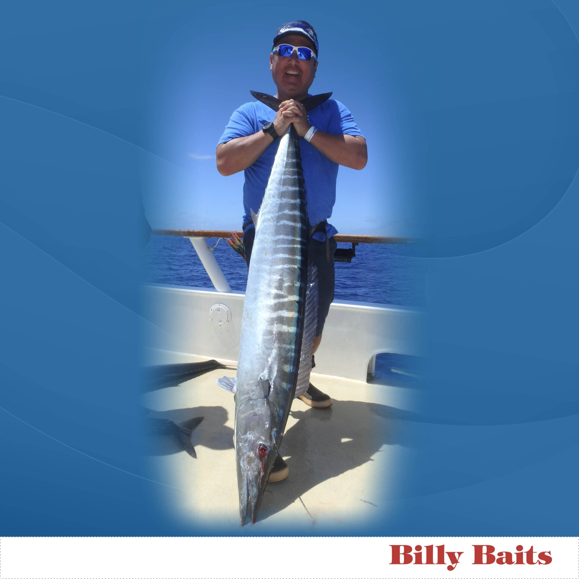 Billy Baits, Mister Big Lure, Ultimate Series, Tie on Skirt Version, Black/Red PVC Skirt, XL, 16 oz / 454 g Head, 16 in / 40.6 cm - Image 14