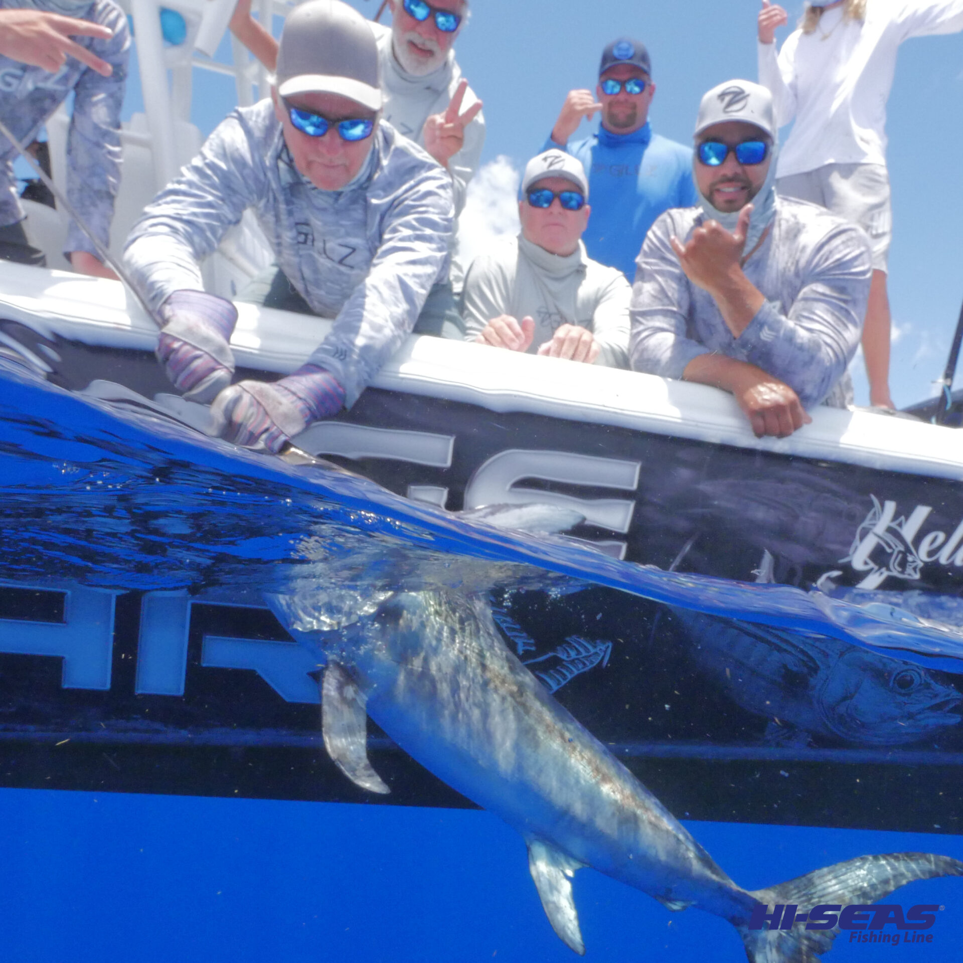 Grand Slam Bluewater 100% Fluorocarbon Leader - Blue - Image 6