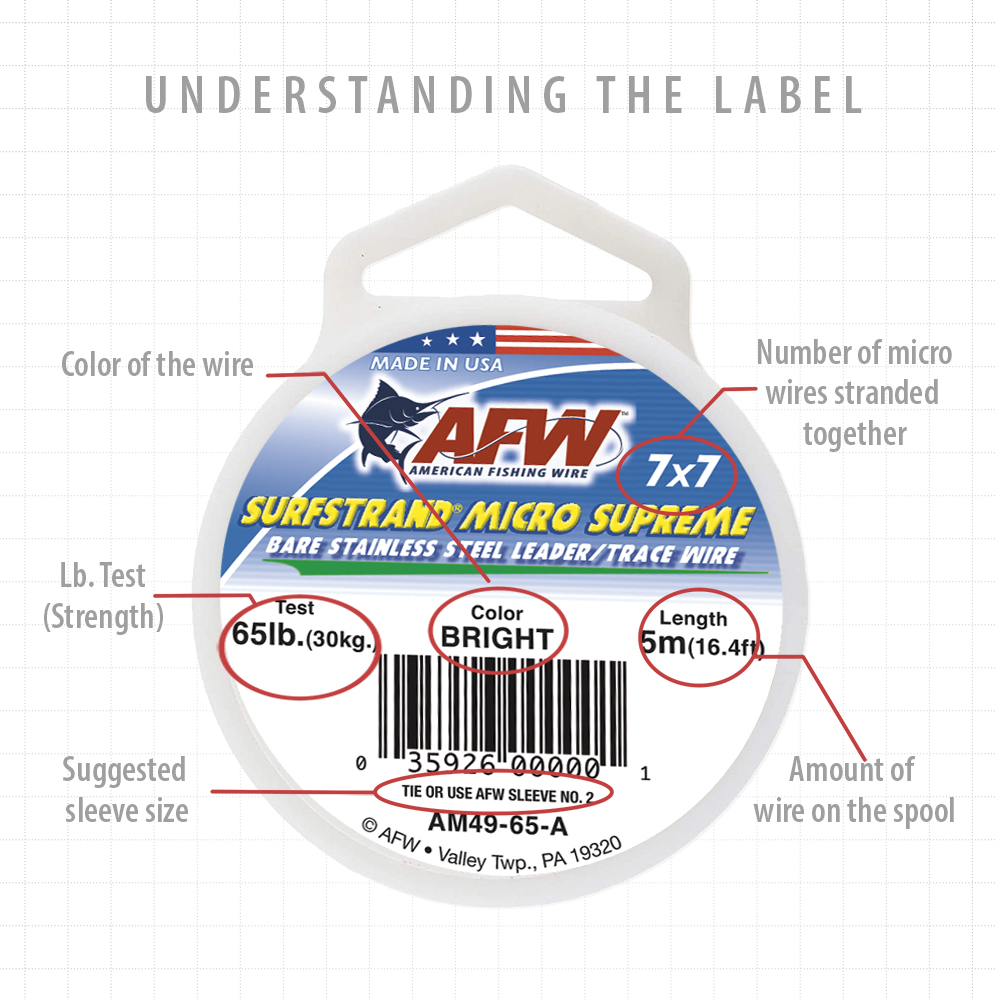 Surfstrand Micro Supreme Bare 7x7 Stainless Steel Leader Wire - Bright - Image 10